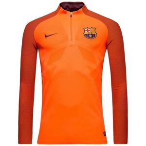 Nike Barcelona Men L Training Shirt Aeroswift Strike Drill Hyper Crimson Orange